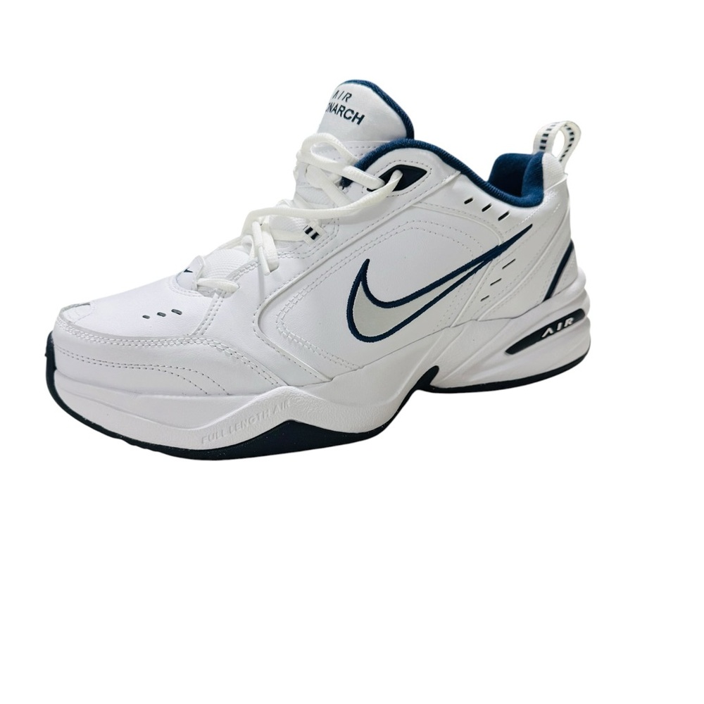 Nike Air Monarch IV White Midnight Navy Men’s Size 10.5 Sneakers